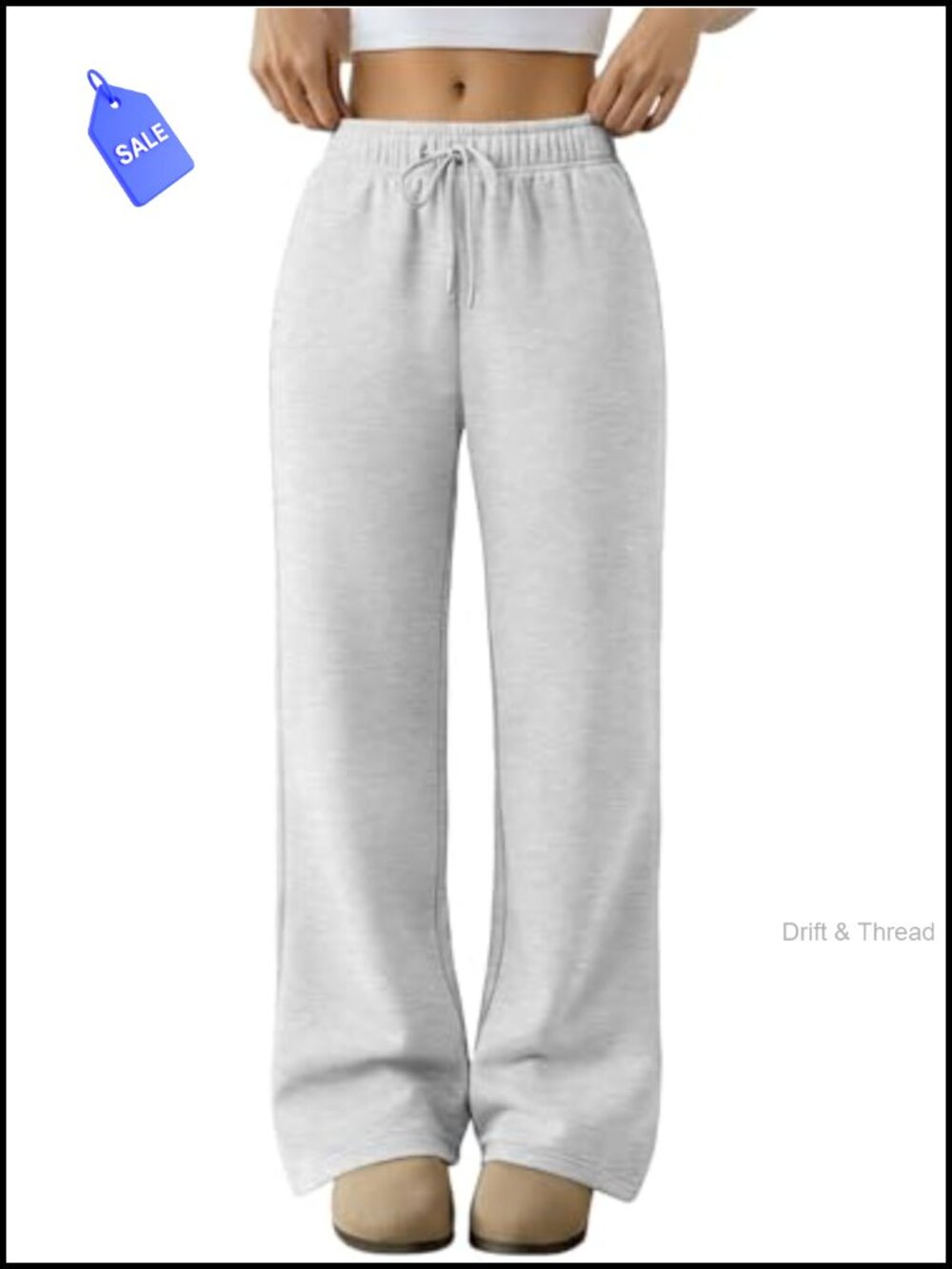 Women's Wide Leg Sweatpants Baggy Lounge Pants with Pockets